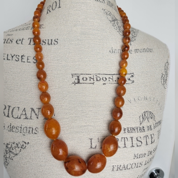 Baltic Egg Yolk Amber Necklaces - Picture 4 of 15